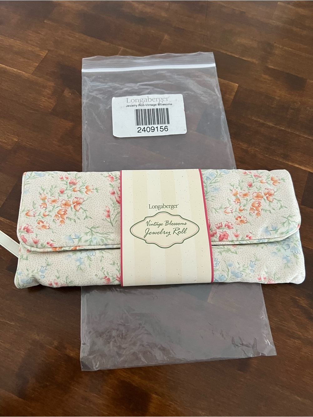 Longaberger Vintage Blossoms Jewelry Roll